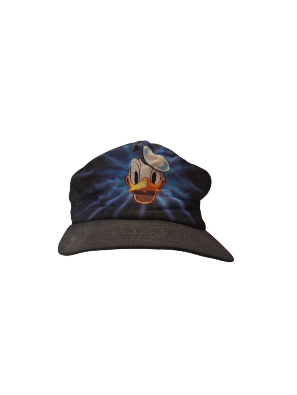 New Era Donald Duck Mesh Snapback Hat Blue Black Y2K Disney Streetwear Trucker